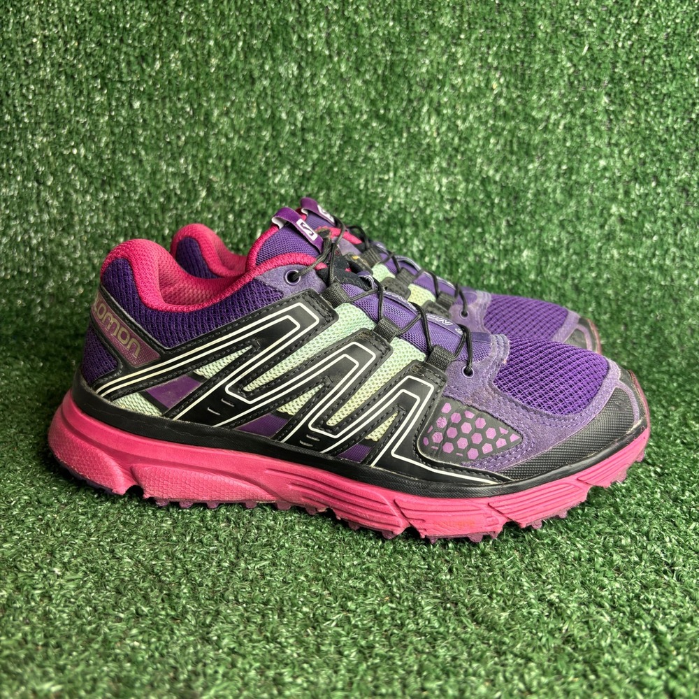 Salomon X-Mission 3 Trail Running SensiFit Gorpcore Shoes Purple Womens Size 6.5